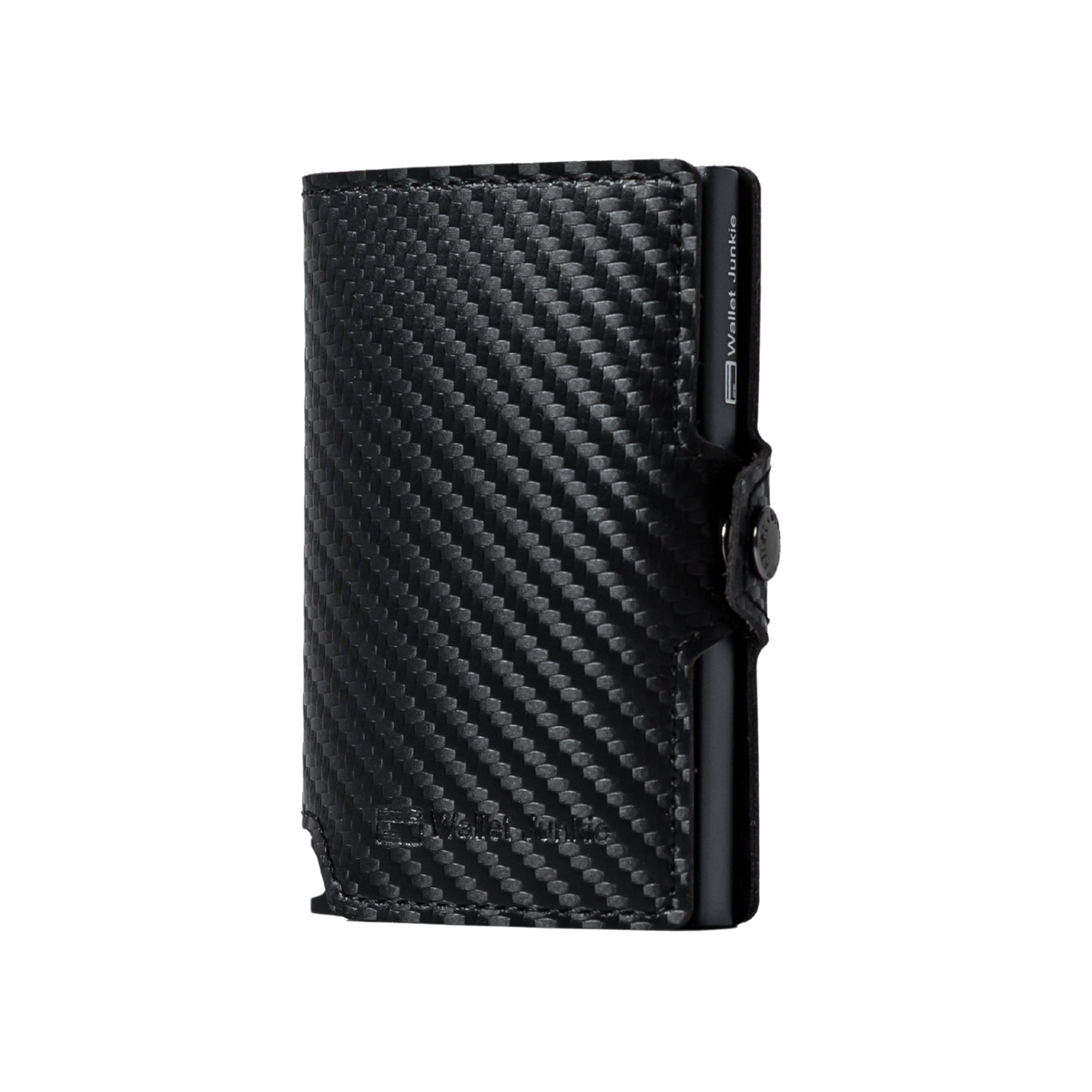 Wallet Junkie Pro - Slim, Leather, RFID Card Holder - Carbon Fiber