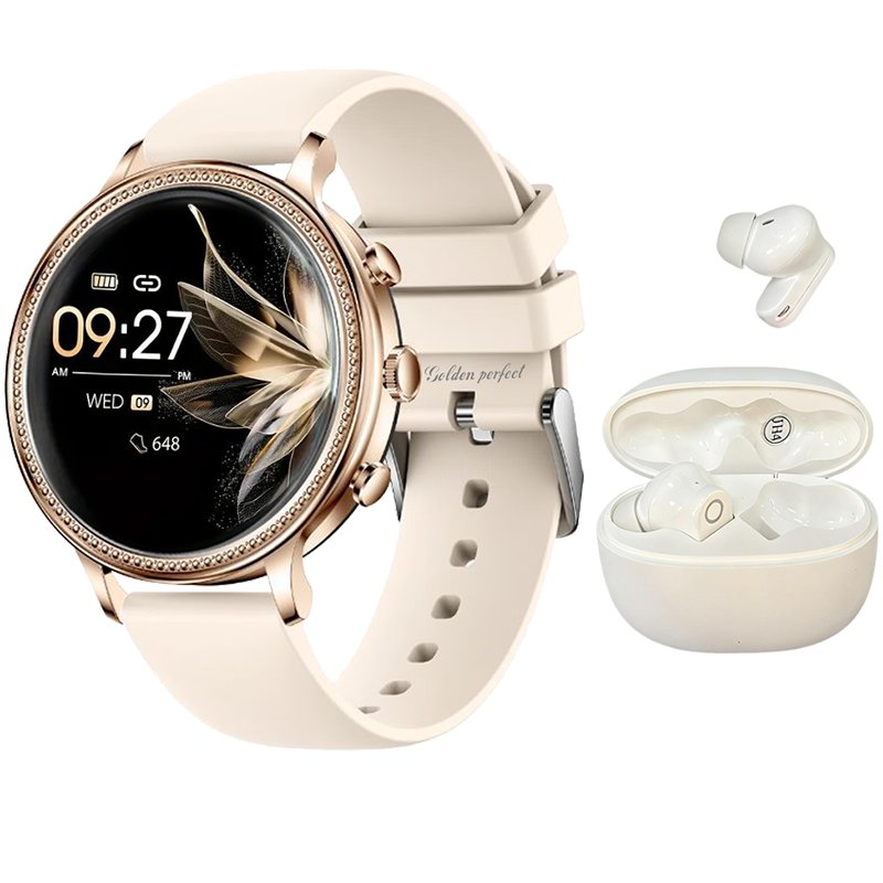 Women's Smartwatch & Wireless Earbuds Set