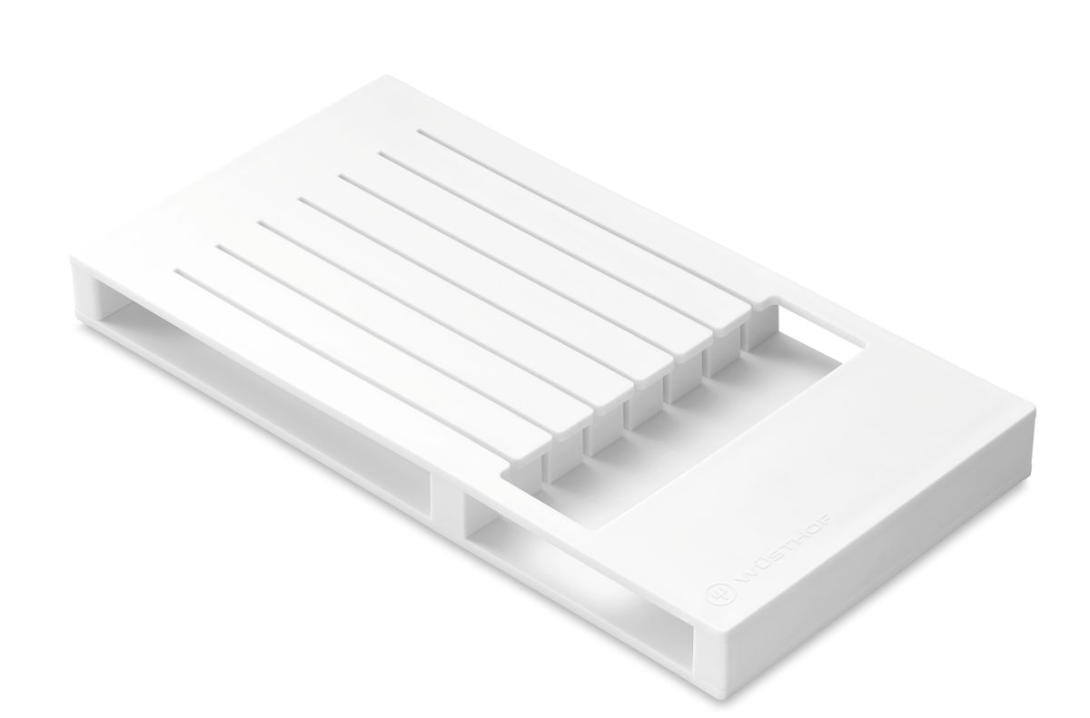 Wusthof Storage In-Drawer Knife Tray Plastic Storage for 7 Knives - White