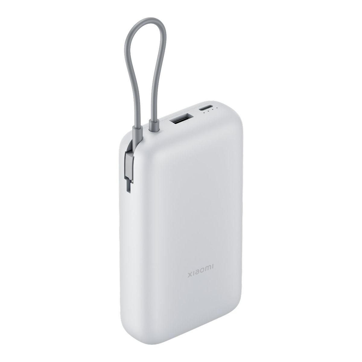 Xiaomi 20,000mAh Power Bank with Integrated Cable - Light Grey