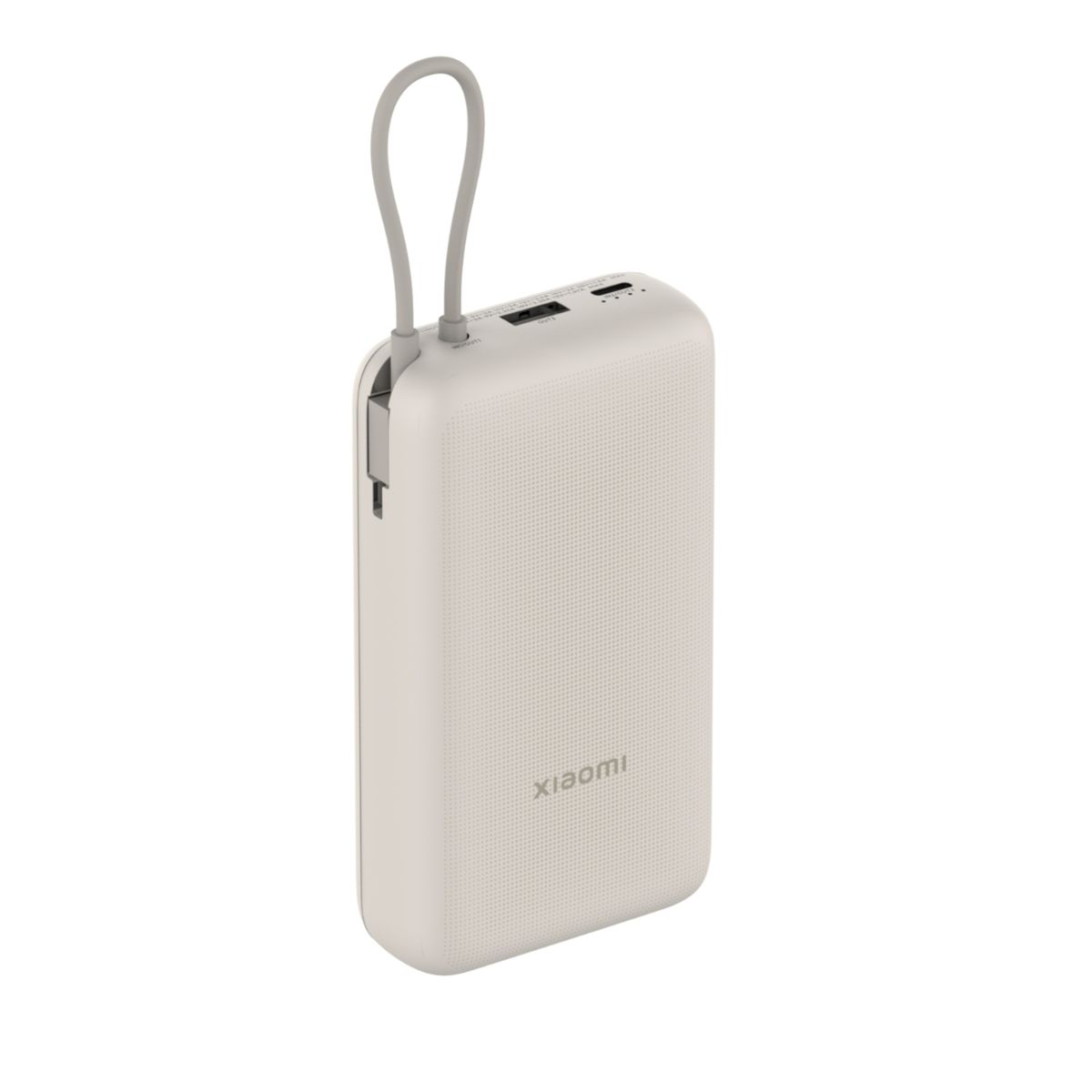 Xiaomi 33W 20,000mAh Power Bank with Integrated Cables - Cream